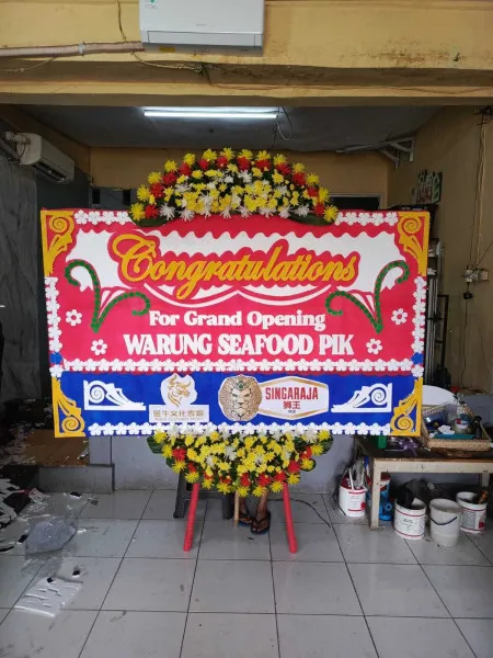 Papan Bunga Ucapan Selamat Cilenggang